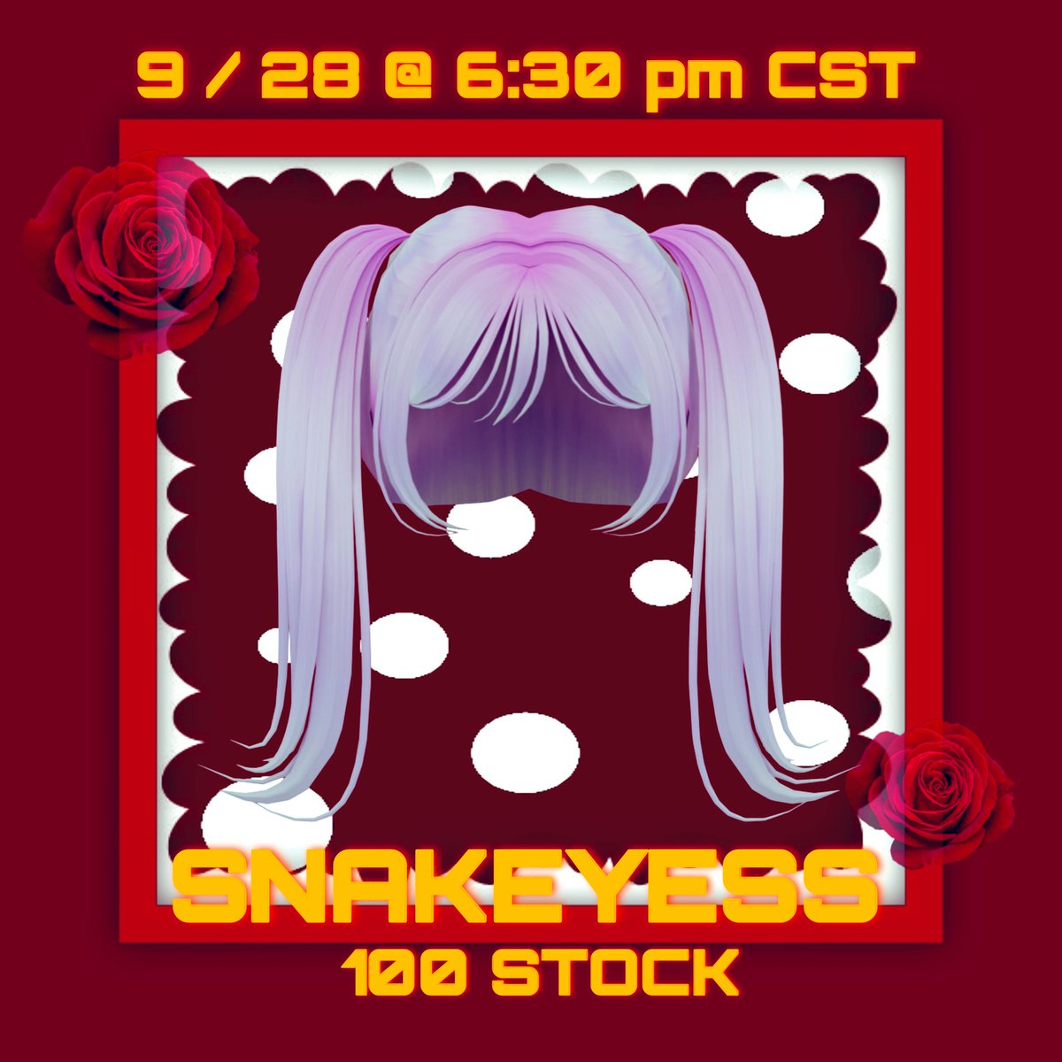 vennzzu's tweet photo. limited hair giveaway pt.2 !!

must join snakeyess + follow my roblox account
links :
https://t.co/MXoJJTBEro

https://t.co/11wUXTOvo9

first hair is releasing on 09/27 6:30 pm CST
second hair is releasing on 9/28 6:30 pm CST
#RobloxFreeUGC #ROBLOX #RobloxUGCLimited #robloxugc https://t.co/dLmI2ELH5q