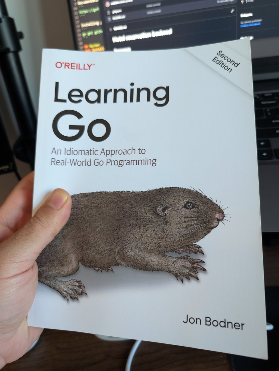 codewithkv's tweet image. Hands down, the BEST book to learn Go. Almost done reading it and have a really good grasp of the language.
Thank you Jon Bodner!
#golang #learninggo