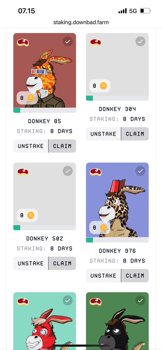 AlgolemNFTs's tweet image. Just won 2500 $DDAO today before I’m off haha thanks @Its_Ha_Dost and yesterday I got 5100 $DDAO too! Lets join megas @Donkey_DAO so much fun!

Especially with amazing bot from @AlgoNFT_Quilt 

And dont forget to stake your donks! @downbad_algo 

#algorand #algorandNFTs $ALGO