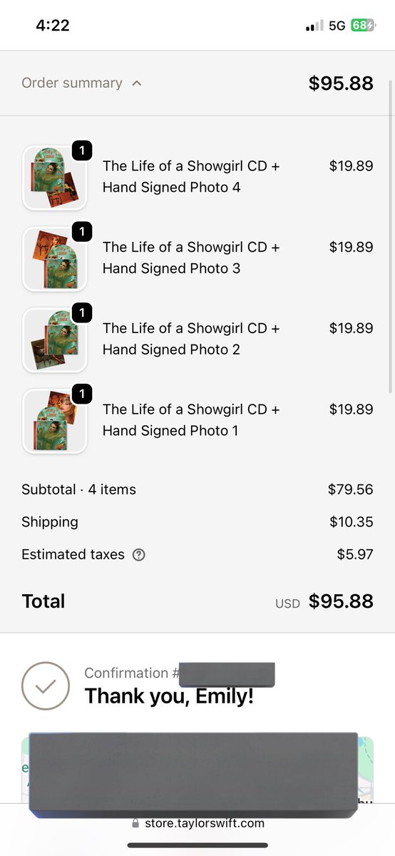emlemur's tweet photo. @tswiftstorenews Yes I got all 4!! Thank you ❤️‍🔥 https://t.co/iai1HlBTOg