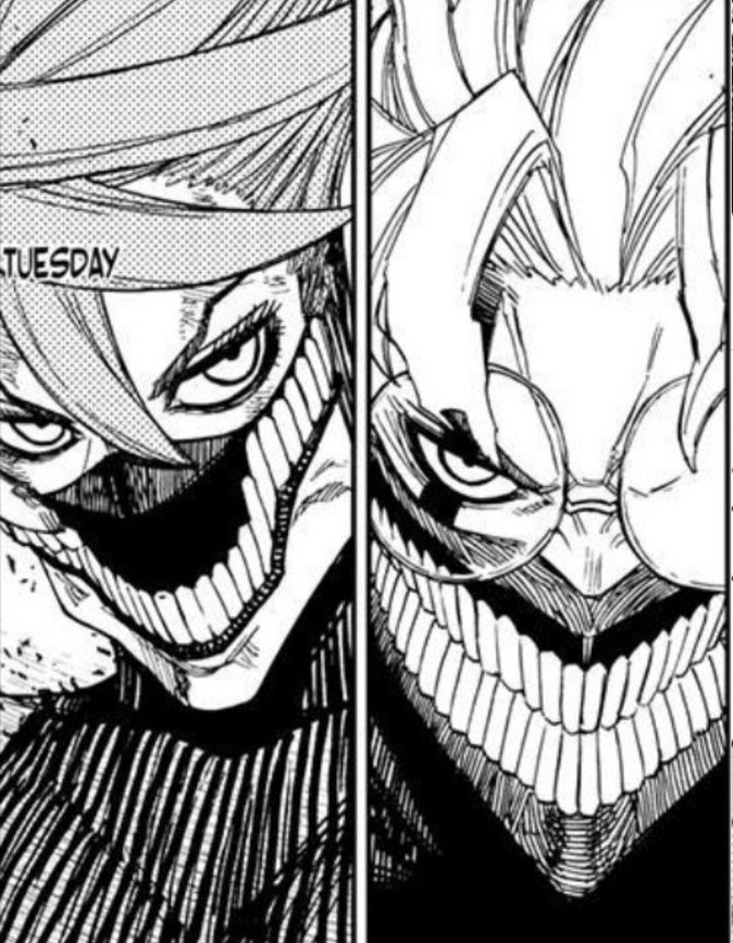 Oh how i love the lil detail tatsu made of aira changing up her mask to match her boyfriend's mask at the start of the battle 😭😭 #Dandadan #Okarun #Airrun #AiraShiratori #ダンダダン