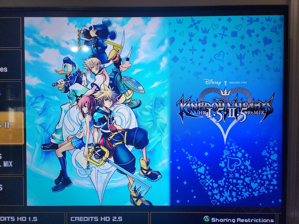 MatchaMixx's tweet photo. Kingdom Hearts 2 time! YAY!!🤩
Going to be starting this gem today, while also trying to get all the trophies. I've seen that you can get most if not all through Critical mode!
#kingdomhearts2 #kingdomhearts2finalmix #kingdomhearts25hdremix #criticalmode https://t.co/ks8yhLiYg4