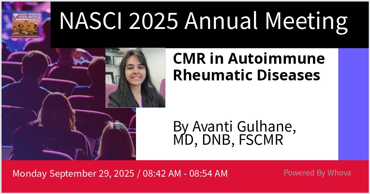 Avanti0609's tweet photo. I am speaking at NASCI 2025 Annual Meeting. Please check out my talk if you're attending the event!  - via #Whova event app https://t.co/NiJkx9qSj4