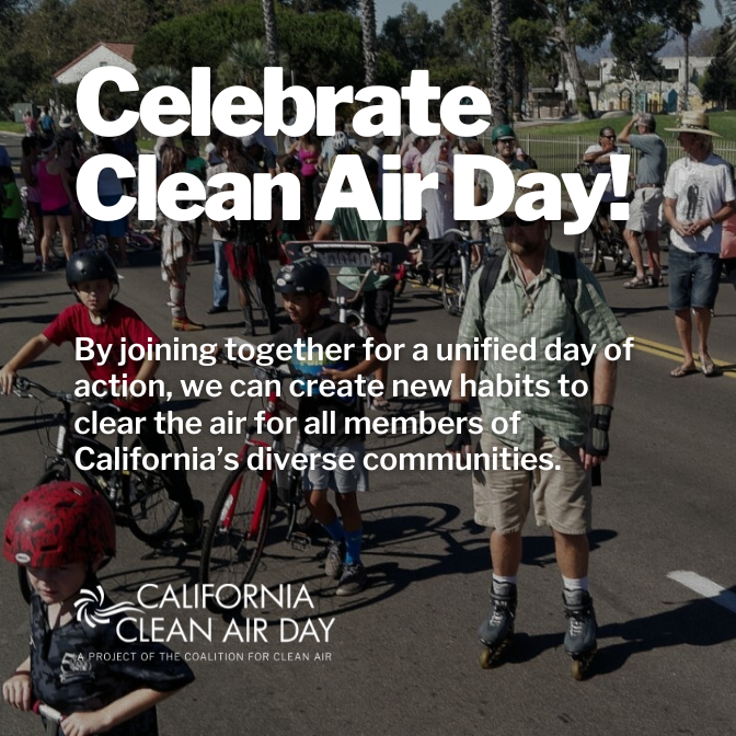 Will you celebrate #CleanAirDayCA this year by pledging to help clear the air? Join us as we take collective action for better air quality on Wednesday, October 1, 2025!
cleanairday.org/pledge/