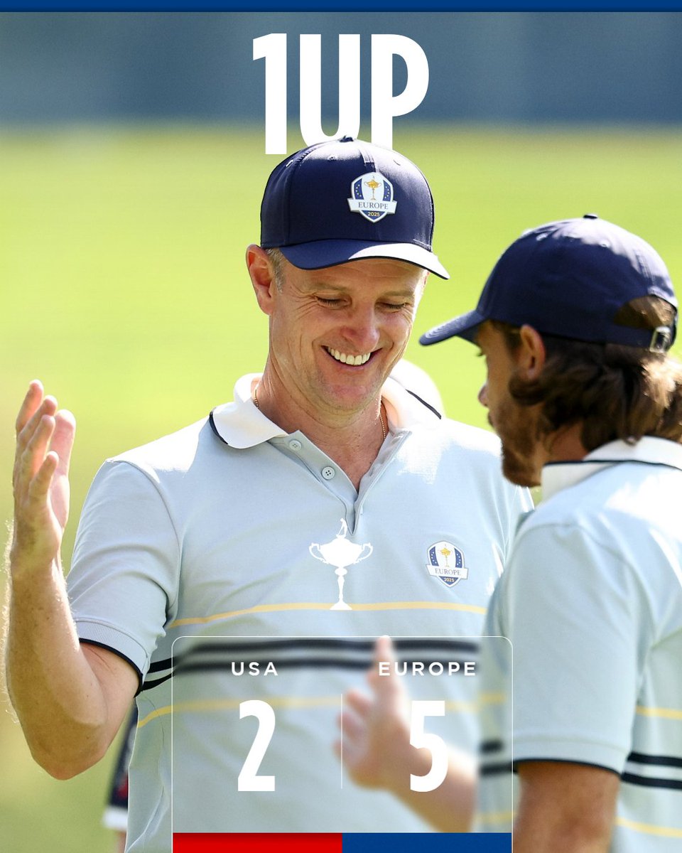 RyderCupEurope's tweet image. Fleetwood &amp;amp; Rose secure another point 🔒

#TeamEurope | #OurTimeOurPlace