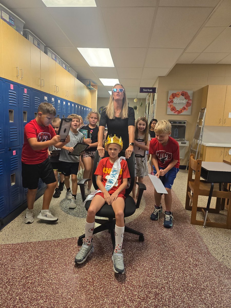 3rd grade student, Bodhi, was traveling the halls in style today. He saved up his Billy Bucks to buy the transitional Uber. Way to be respectful, responsible, and safe Bodhi!