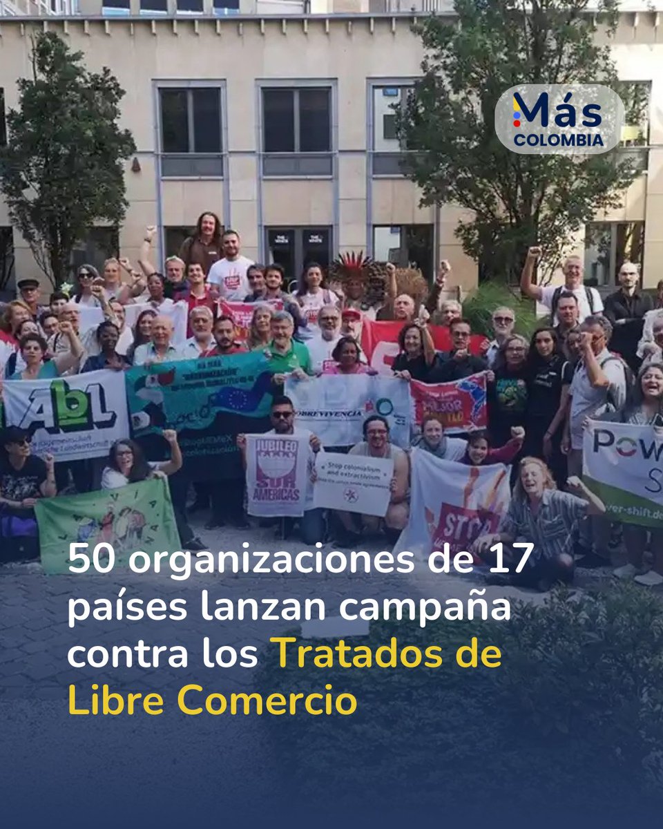 50 organizaciones sociales y sindicales de 17 países lanzaron la campaña #NOMasComercioToxico. La iniciativa surge como respuesta al impulso de la Comisión Europea para cerrar acuerdos como el UE-Mercosur y la modernización del tratado con México. <a href="/ALsinTLC/">América Latina y El Caribe Mejor Sin TLC</a> <a href="/RedGEPeru/">RedGE Perú</a>