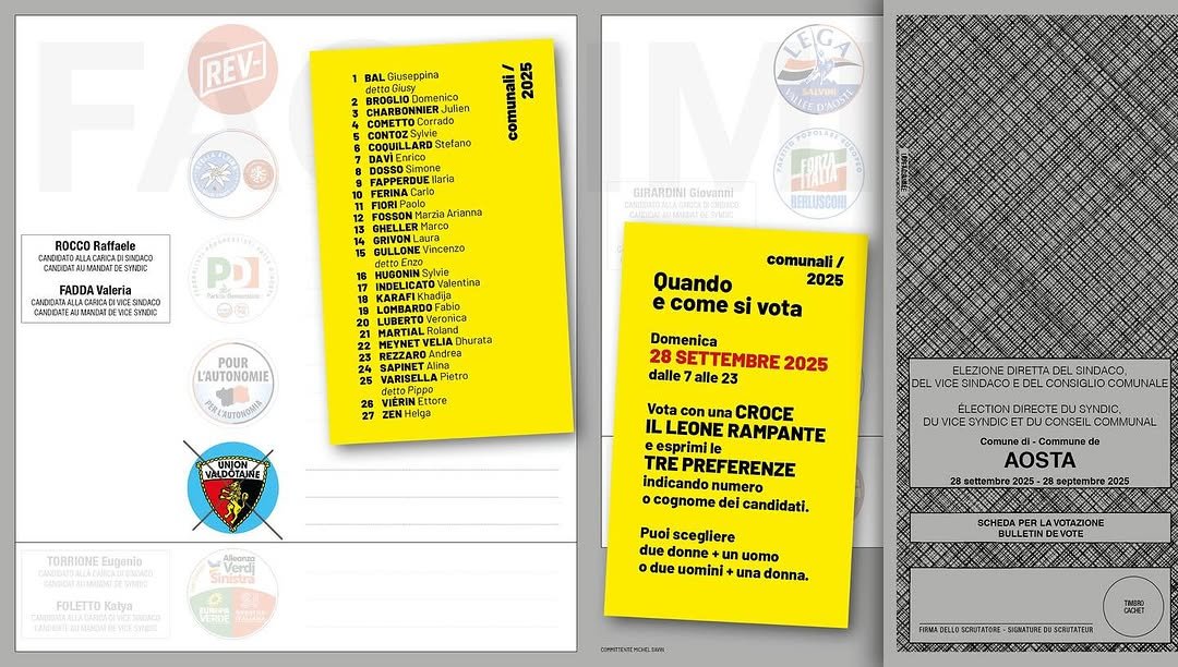 unionvaldotaine's tweet photo. #communales
Maintenant, silence... On vote !
Domenica 28 settembre 2025
Dalle 7 alle 23 https://t.co/u3QPDxJ5pc
