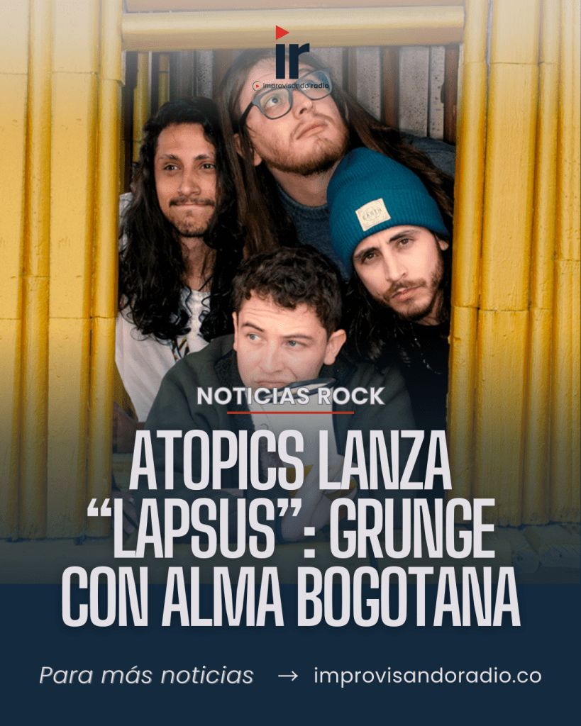 El 25 de septiembre llega Lapsus, el primer álbum de Atopics que promete sacudir la escena rockera de Bogotá. | Entra ya a la página web de la Logia Rock. buff.ly/FtchKaQ

#noticias #rock #colombia #improvisandoradio