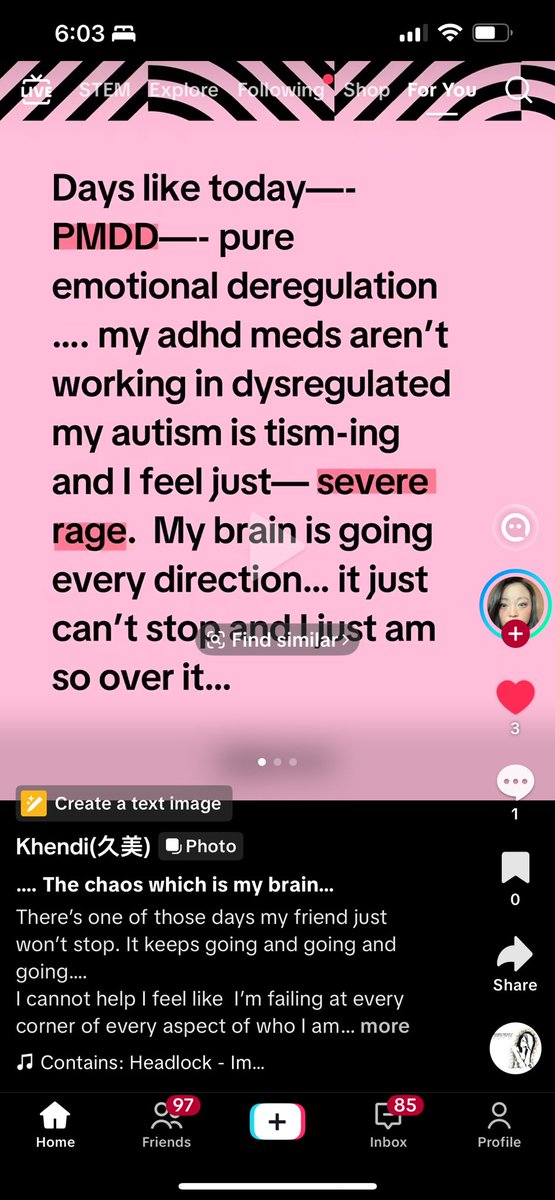 ca6ria's tweet photo. Pmdd is no fking joke.
There needs to be more
#PMDDAwareness
#AutismAwareness
#ADHDAwareness
Like what my doctor said, “your pain is real and seen” https://t.co/IUrSPdF9A6