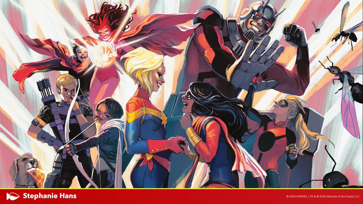 CaptMarvelNews's tweet image. Marvel Magic The Gathering set by Stephanie Hans!!
Carol and Kamala!!!