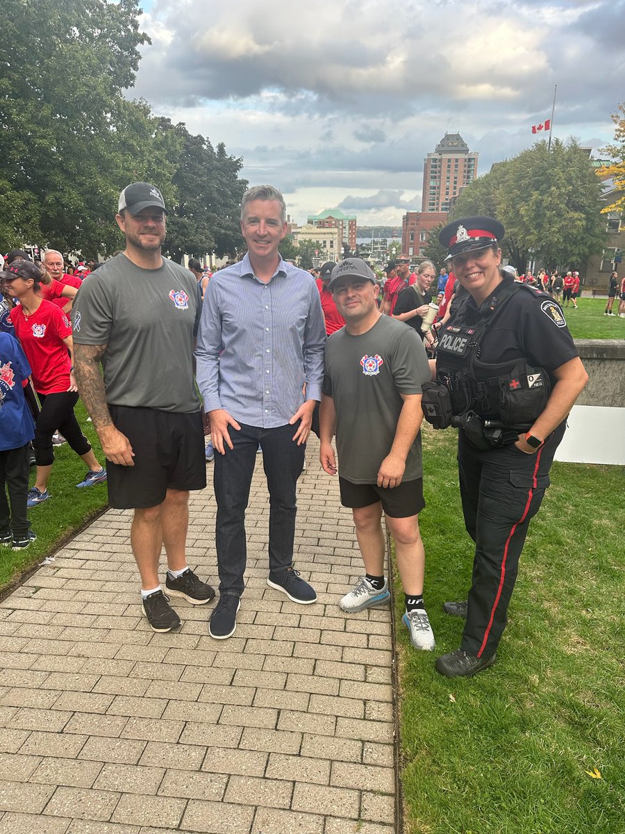 Michael Barrett (@mikebarretton) on Twitter photo Honoured to speak as the National Peace Officers’ Memorial Run stopped in Brockville.
For 21 years, the run has raised awareness of the Police and Peace Officers’ Memorial Service in Ottawa, honouring those who gave their lives in service to our communities. #HeroesInLife <a href="/460km/">Run To Remember</a> Honoured to speak as the National Peace Officers’ Memorial Run stopped in Brockville.
For 21 years, the run has raised awareness of the Police and Peace Officers’ Memorial Service in Ottawa, honouring those who gave their lives in service to our communities. #HeroesInLife <a href="/460km/">Run To Remember</a>