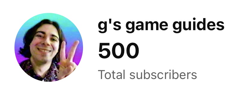 gsgameguides's tweet photo. I've been pretty inactive on social media these days, but just wanted to pop in briefly and say thank you so much for getting me to 500 subscribers! I'm really grateful for y'all's continued support! Excited to keep making VHS game guides! :D https://t.co/p5X4xdsETY