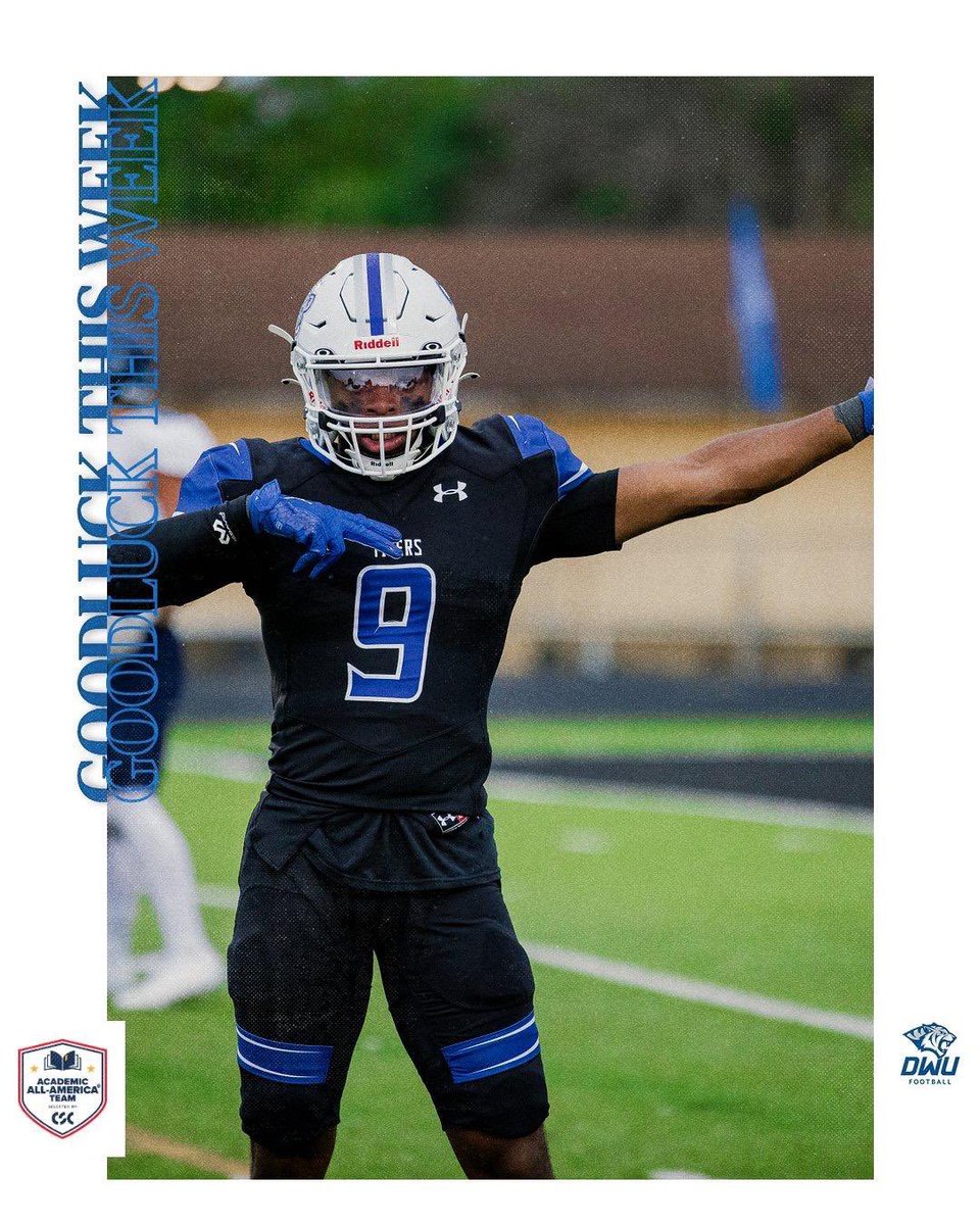 Thank you <a href="/dwtigerfootball/">DWU Football</a> <a href="/CoachMasonFrost/">Mason Frost</a>