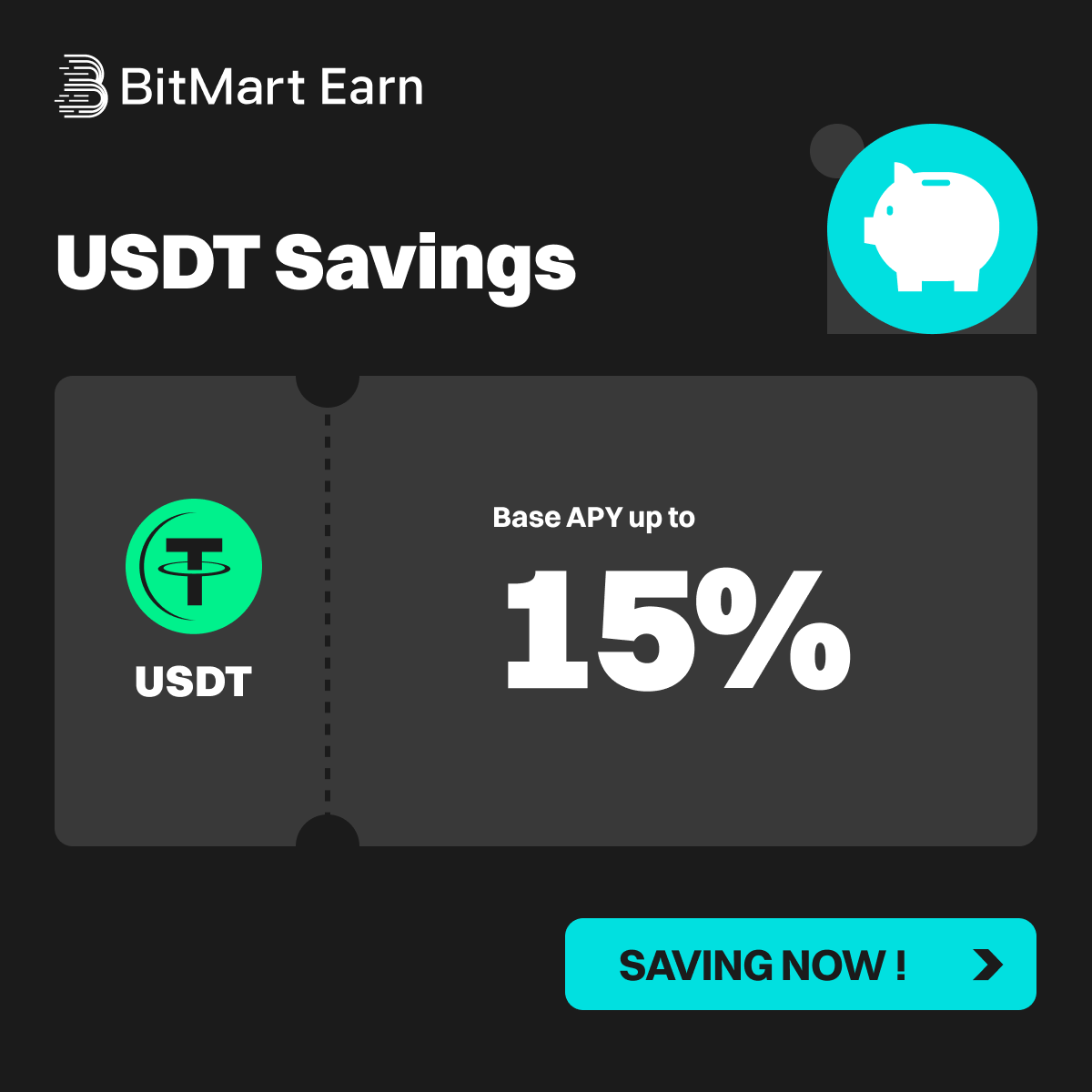 ⏰ APY Updated -  $USDT

🚀15% (0~200 $USDT)
🚀7.25% (>200 $USDT)
🚀8.25% (VIP ONLY)

👉 Earn Now: bitmart.com/earn/
👉 Community: t.me/BitMartExchang…
👉 Join Now: bitmart.com/invite/BMEARN

#Crypto #Savings #BitMart #USDC #USDT #BTC #ETH #SOL #XRP
