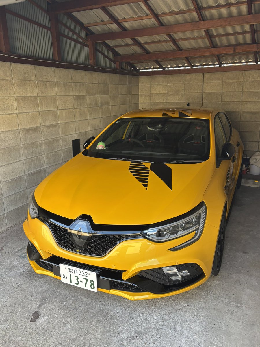 洗車終わり 今回は窓の撥水まで