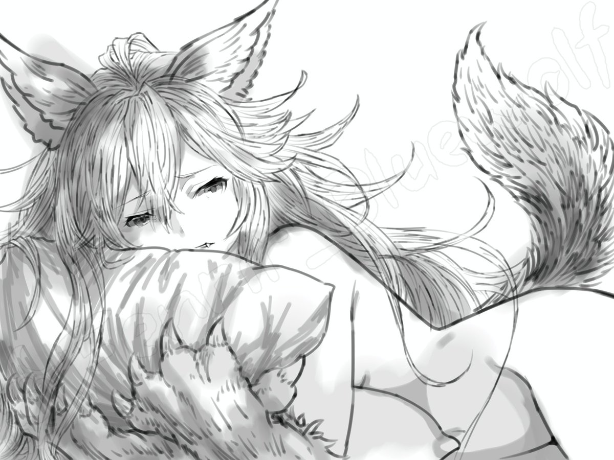 making a sad drawing because I'm sad
it will still take me a few days to color...