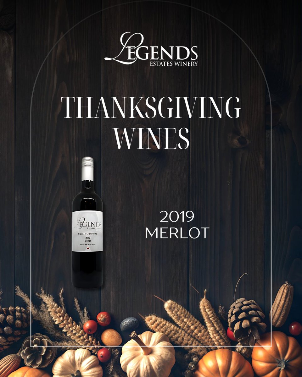 This Thanksgiving, make every toast legendary.🍷
Celebrate the season with our Legends Collections 🥂

🥂2020 Unoaked Chardonnay
legendsestates.com/product/unoake…

🍷2016 Merlot Reserve
legendsestates.com/product/2020-l…

🍷2019 Merlot
legendsestates.com/product/legend…

#thanksgiving #wine #winetime #Canada