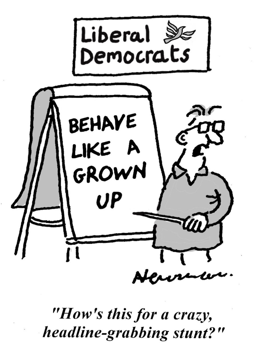 My toon for ⁦<a href="/spectator/">The Spectator</a>⁩ #LibDems #EdDavey #stunts