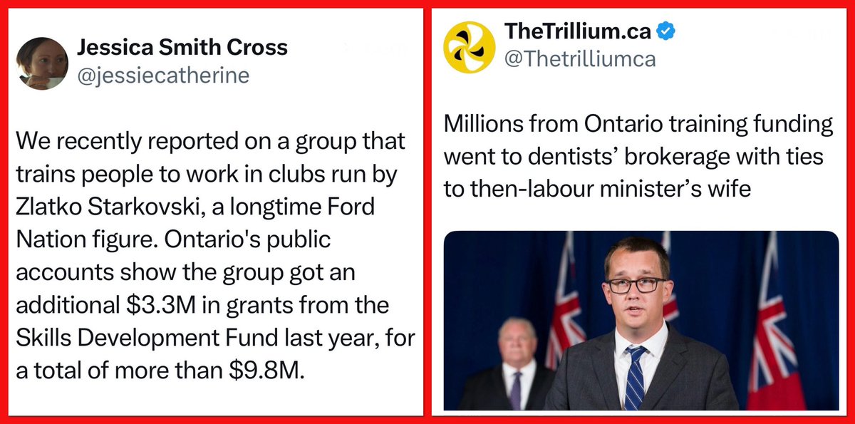 All new shocking episode of “DougFellas.” Read how Doug gave even more💰$9.8M than we thought to his goodfella nightclub owner friend &amp; gave💰$2M to a dental firm with ties to Doug’s former goodfella Labour Minister’s wife. Trillium reporting, outstanding⬇️