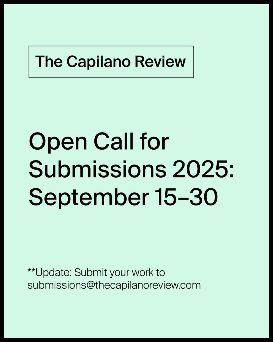 The Capilano Review tweet media