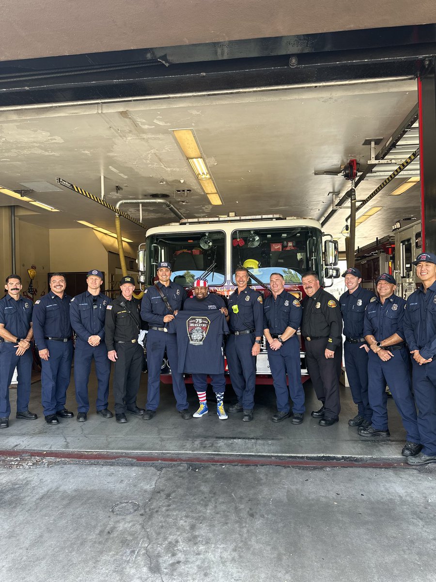 MrT's tweet image. Wow.. What a day; in Orange County, California. I was Honored to speak at @OCFADivision6 (Orange County Fire Authority). Also; I had lunch with some Santa Ana Firefighters. #FirstResponders #Firefighters #Honored