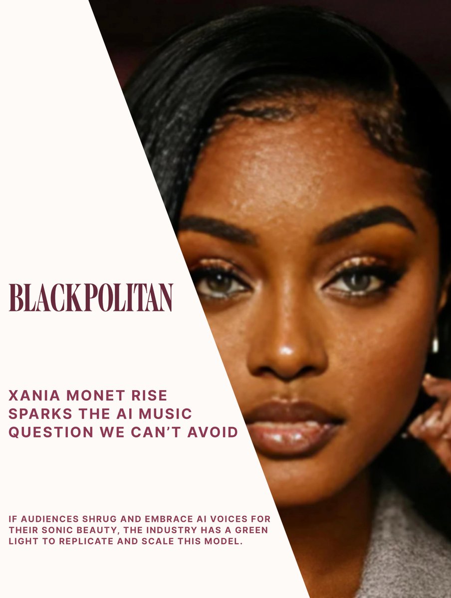 If audiences shrug and embrace AI voices for their sonic beauty, the industry has a green light to replicate and scale this model.

More: shatterthestandards.com/p/xania-monets…