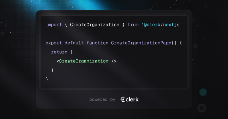 clerk's tweet photo. Multi-tenant SaaS? Add organizations &amp; roles without building it yourself.