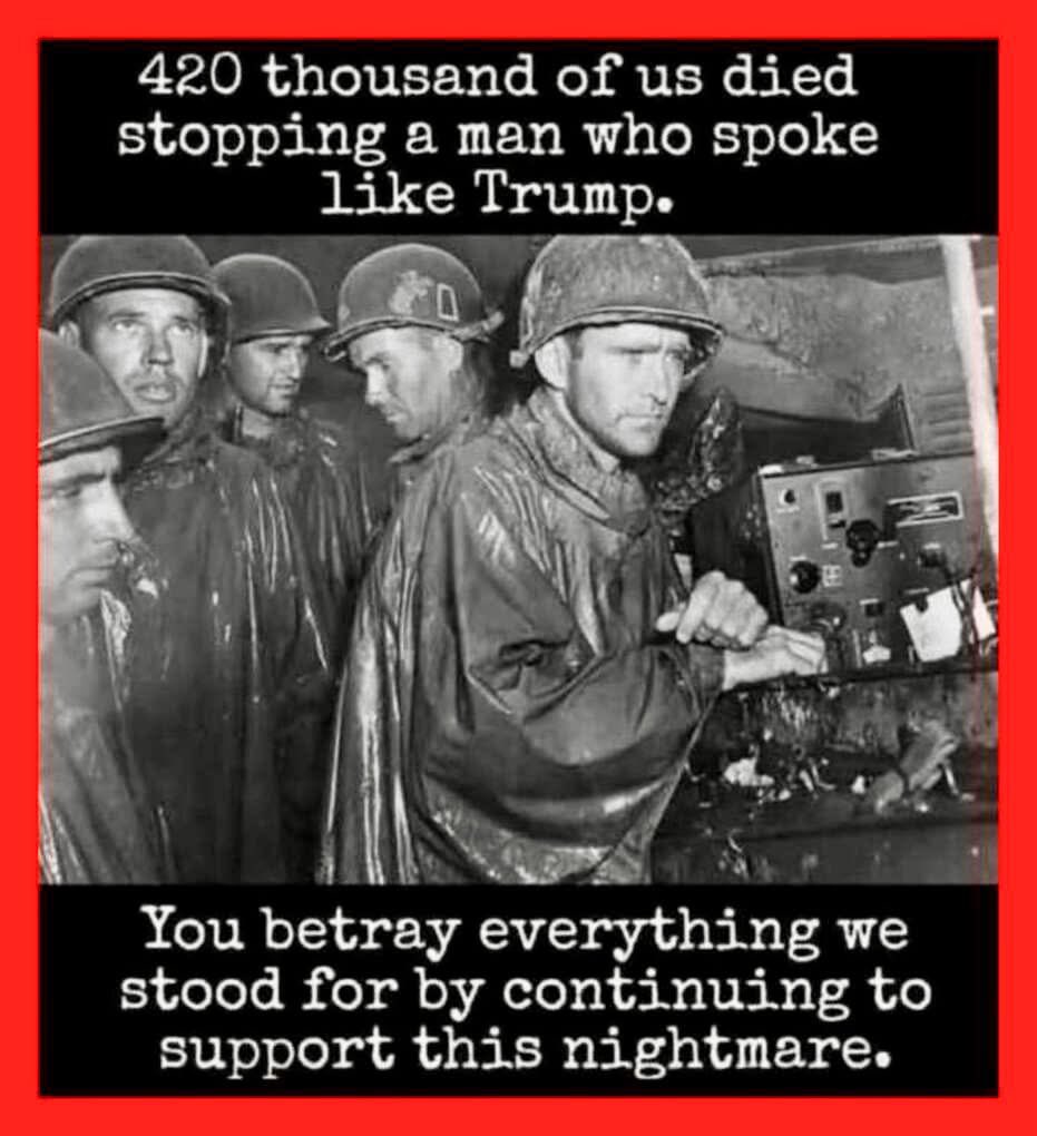 I refuse to let this happen again. We all need to unite and defeat this fascist idiot!  #FDT