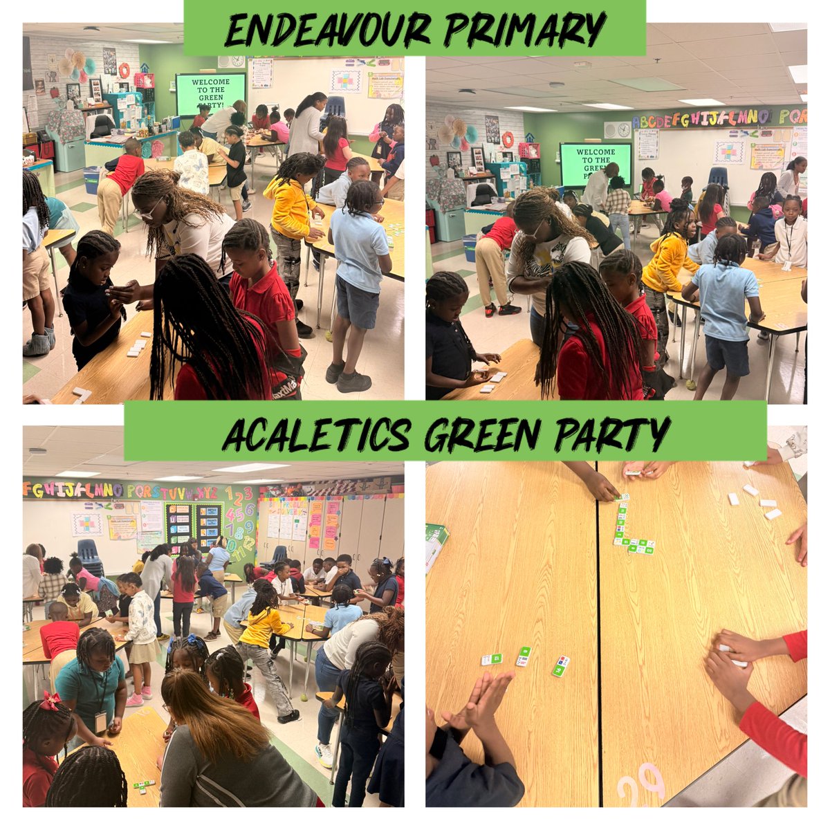 🎉🚀 Our students had a blast at the Acaletics Green Party!
Teamwork, learning, and lots of excitement filled the room as Endeavour Primary celebrated growth and achievement. 💚📚✨<a href="/BcpsSto/">BCPS School Transformation Office</a> <a href="/baugh_dr90223/">Dr. Francine Baugh-Stewart</a> <a href="/BCPS_DeputySupt/">BCPS_DeputySupt</a> 
#RocketPride #BuildingALearningLegacy