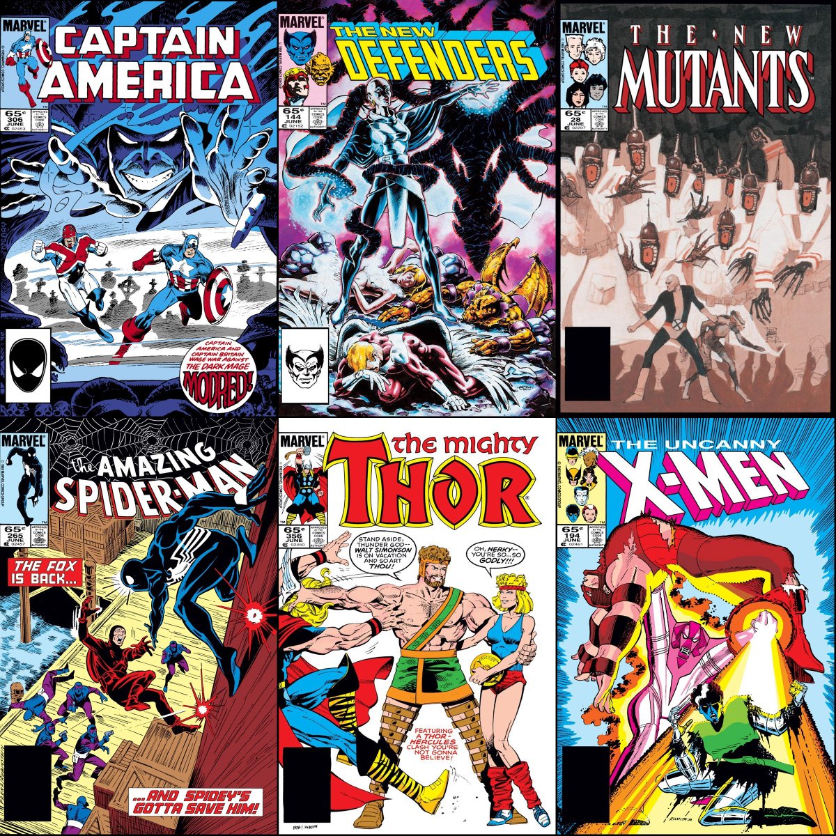 Marvel Comics that were on sale with cover dates of June 1985.
