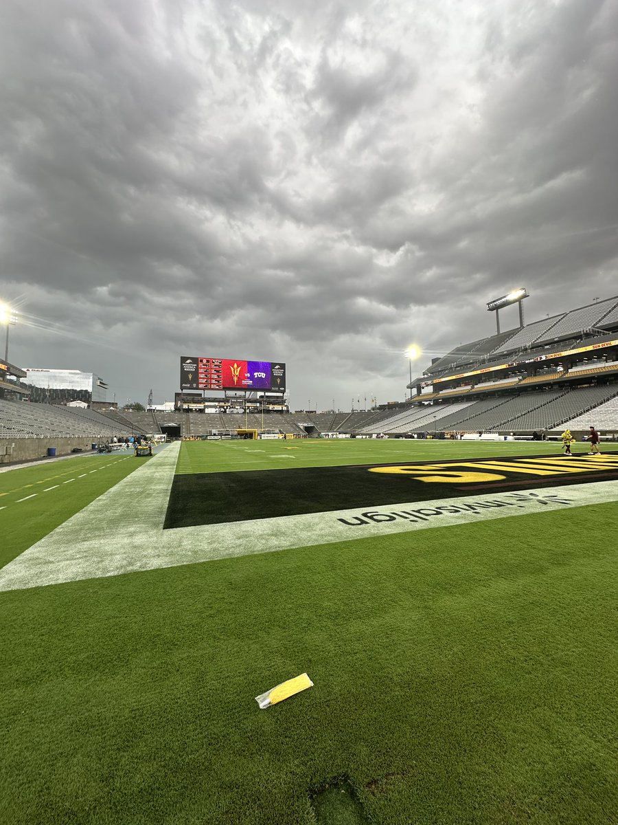 Sun Devil Fans, we are still slated to kickoff tonight’s <a href="/ASUFootball/">Sun Devil Football</a> game at 6! If anything changes we will provide an update.