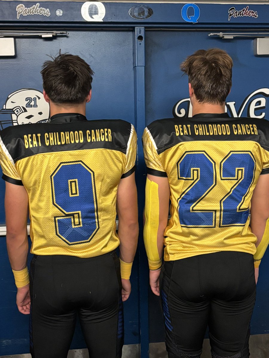 QTOWN FOOTBALL (@qpantherfb) on Twitter photo Childhood Cancer Awareness night Uniforms!! #beatchildhoodcancer❤️🎗 #QStrong #PPF Childhood Cancer Awareness night Uniforms!! #beatchildhoodcancer❤️🎗 #QStrong #PPF