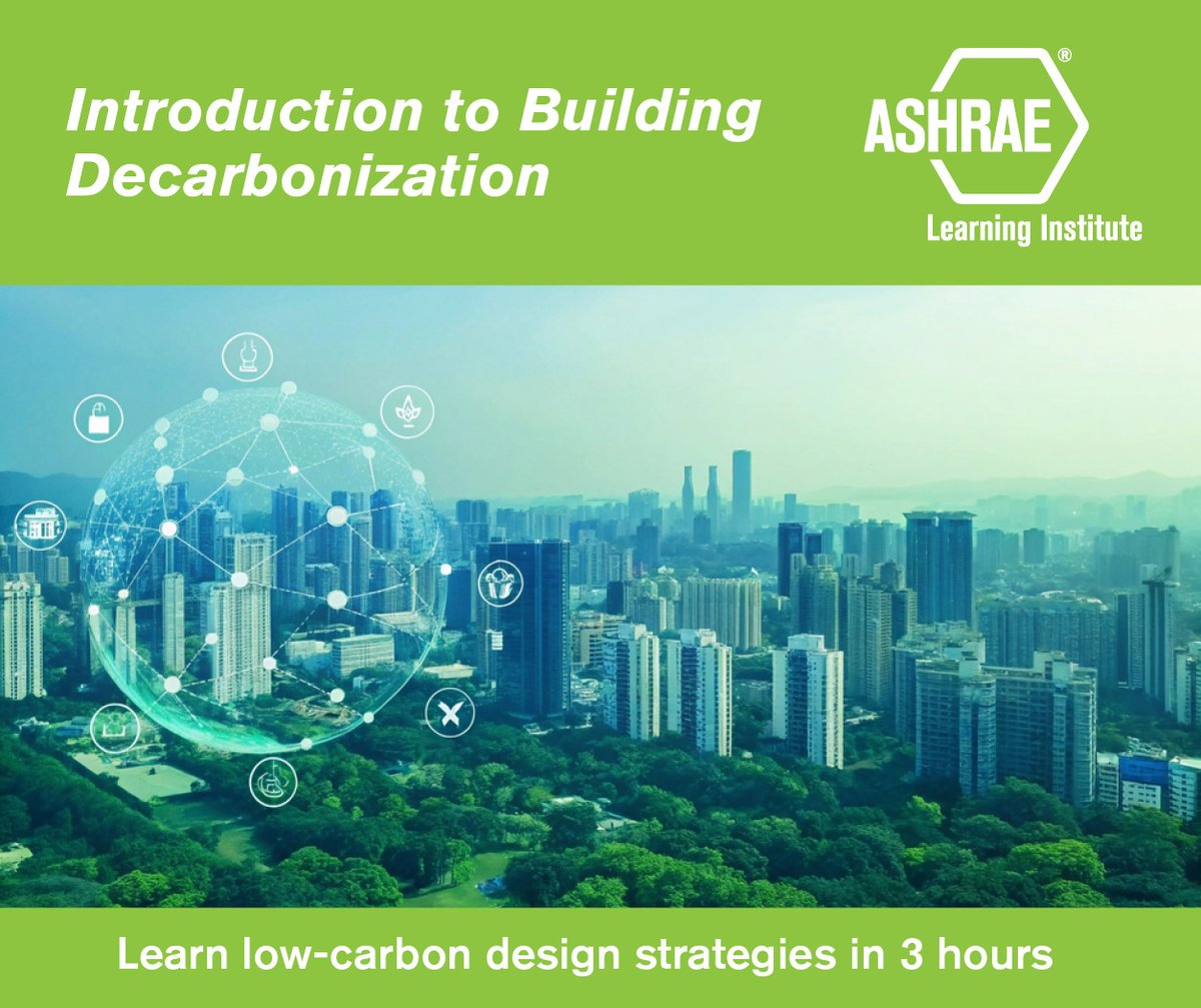 🌎 Want to reduce your building’s carbon footprint?
Join ASHRAE’s Introduction to Building Decarbonization on November 5 to explore key emissions sources and low-carbon design strategies—all in just 3 hours.
💻 Live + Virtual | 🕛 12–3 PM EST | 🏅 PDHs included
What’s the biggest