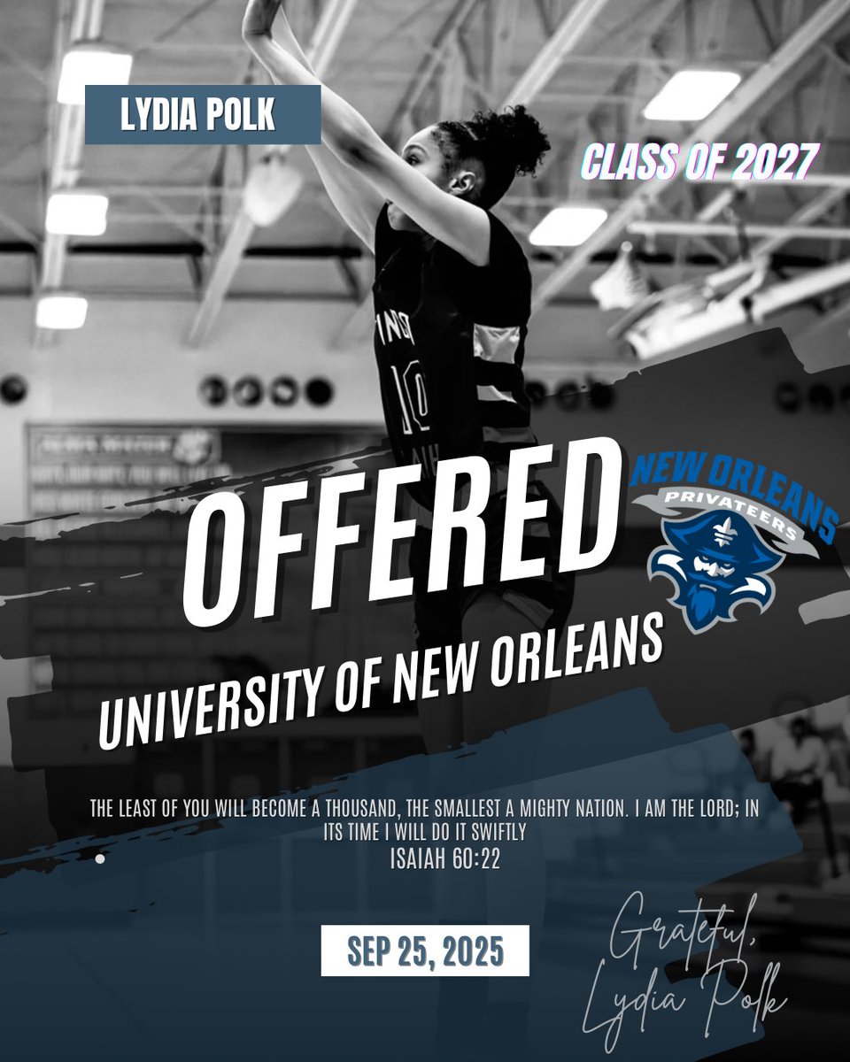 "From eternity to eternity…No one can undo what I have done" - Isaiah 43:13-14 I am truly blessed. Thank you to my mom @iamcoach_a for training me in the word, and establishing unwavering resilience in me and every sacrifice. @coachlt_2, Coach Powell for recognizing my talent🙏🏼