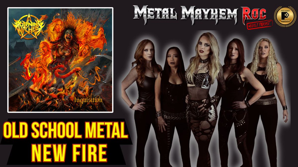 Courtney Cox of Burning Witches talks Inquisition &amp; old-school metal 🔥 Listen: open.spotify.com/episode/16DdiB…