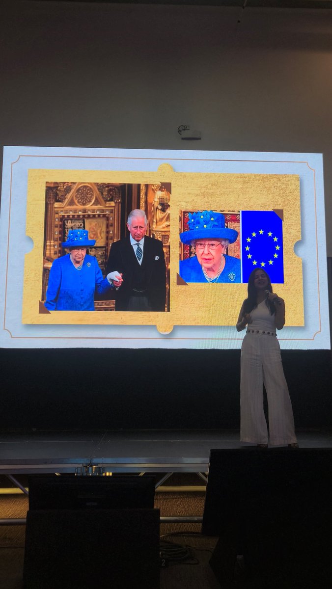 El poder de la imagen y la apariencia. En este caso Carolina Valera nos invita a ver cómo la Reina Isabel se trasmite a partir de la vestimenta 👈 #CumbreCartagena 🇨🇴 <a href="/CumbreCP/">CumbreCP</a> <a href="/CumbreOnline/">Cumbre.Online</a>