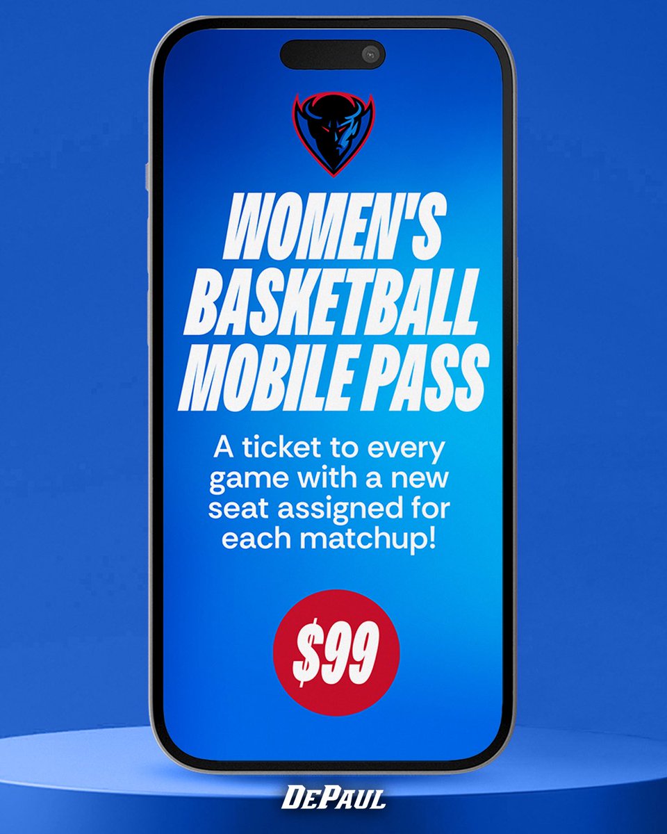 It’s never been easier to catch every game of the season. 

Secure your mobile pass today! 

🎟️ » depaulbluedemons.evenue.net/events/WBMPASS