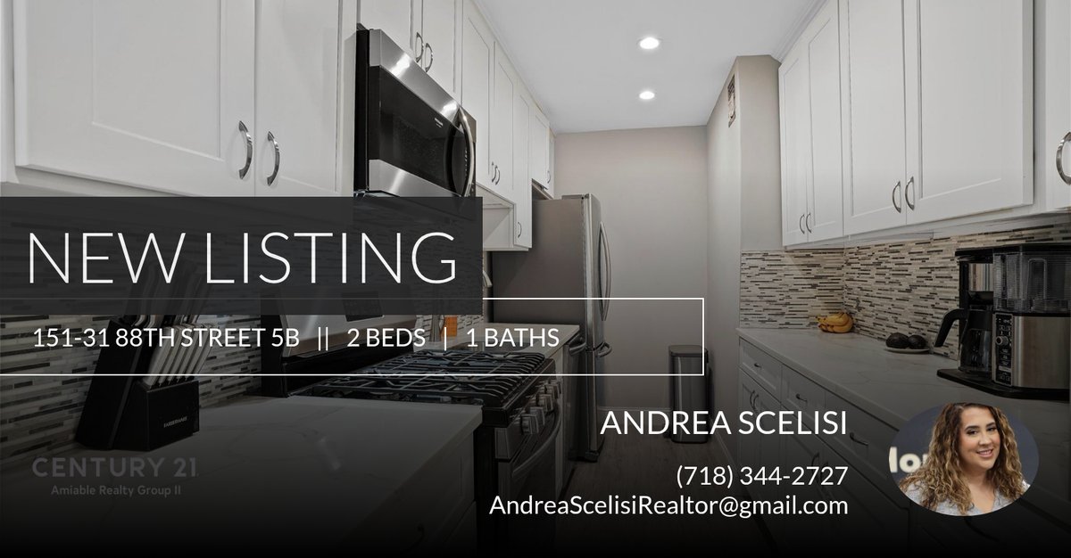 AndreaScelisi's tweet image. 📍 New Listing 📍 Take a look at this fantastic new property that just hit the market located at 151-31 88th St in Howard Beach. Reach out here or at (718) 344-2727 for more information

Andrea Scelisi of C21 
...
#century21 #realt... homeforsale.at/151-31_88TH_ST…