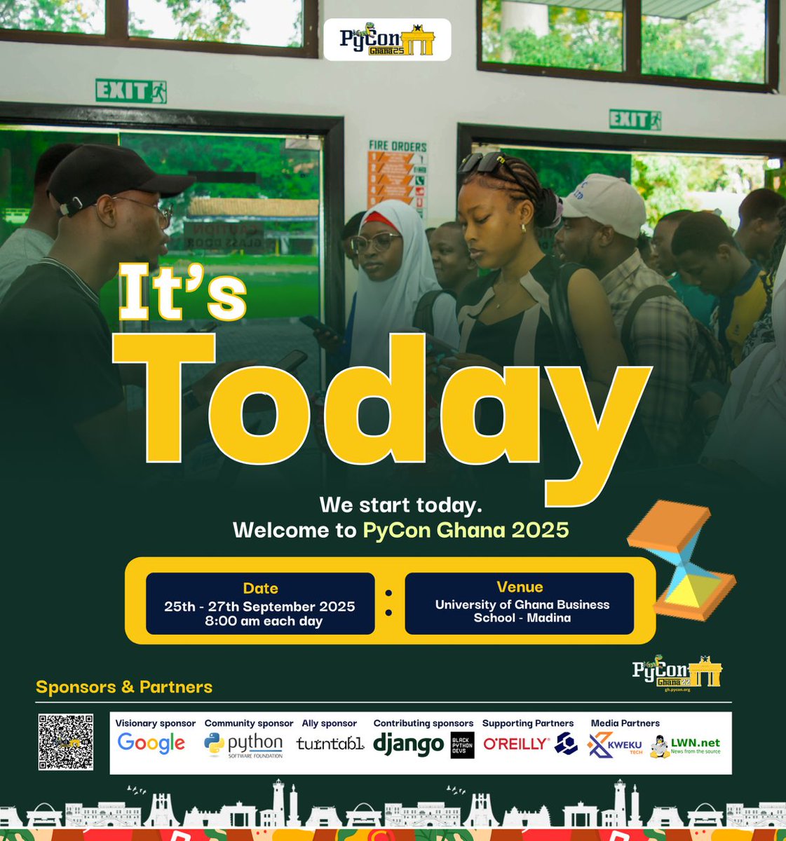 FredKankam360's tweet image. Day 1 of #PyConGhana2025 ✅
🔧 Learned how MicroPython powers robotics
🗣️ Panel reminded me: don’t rush, build solid fundamentals
⚡ Wrapped up with FastAPI architecture
🍽️ Plus, great food & networking with amazing Python folks!
Can’t wait for Day 2 🚀
#PythonGhana