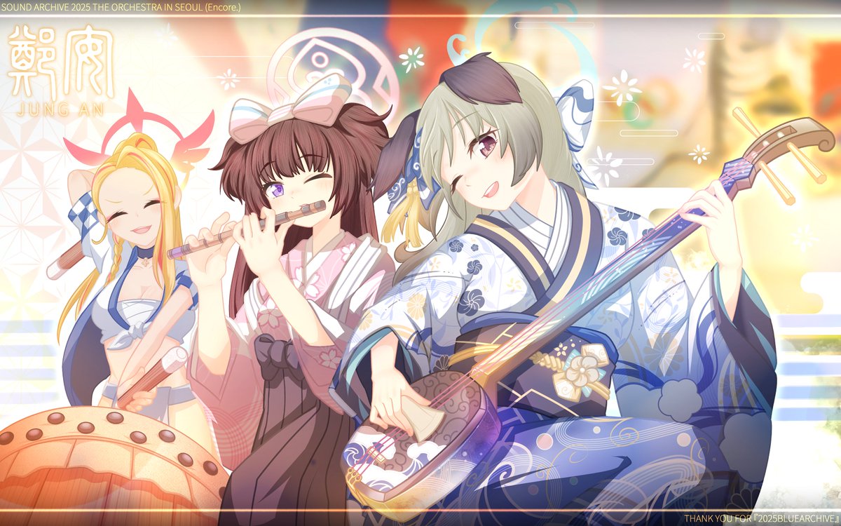 ブルアカグローバルサーバー 
3.5周年オーケストラアンコール公演記念！
百夜堂の子たち
3.5주년 오케스트라 앙코르 기념, 백야당 아이들!
#里浜ウミカ #河和シズコ #朝比奈フィーナ
#ブルアカ #BlueArchive #블루아카