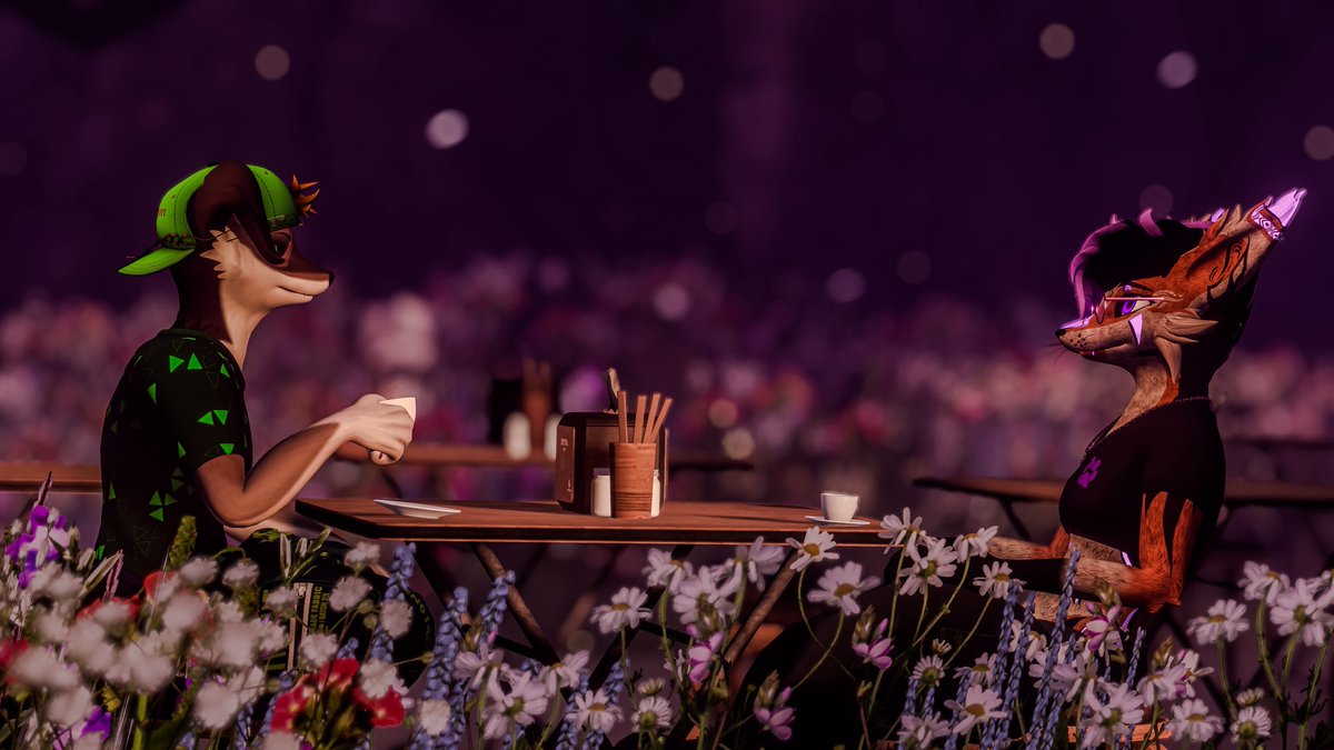 A coffee date, blossoms around.
Yet his gaze is the bloom I melt for.

💜<a href="/_Jet_The_Wolf_/">Jet_The_Wolf🔞</a>