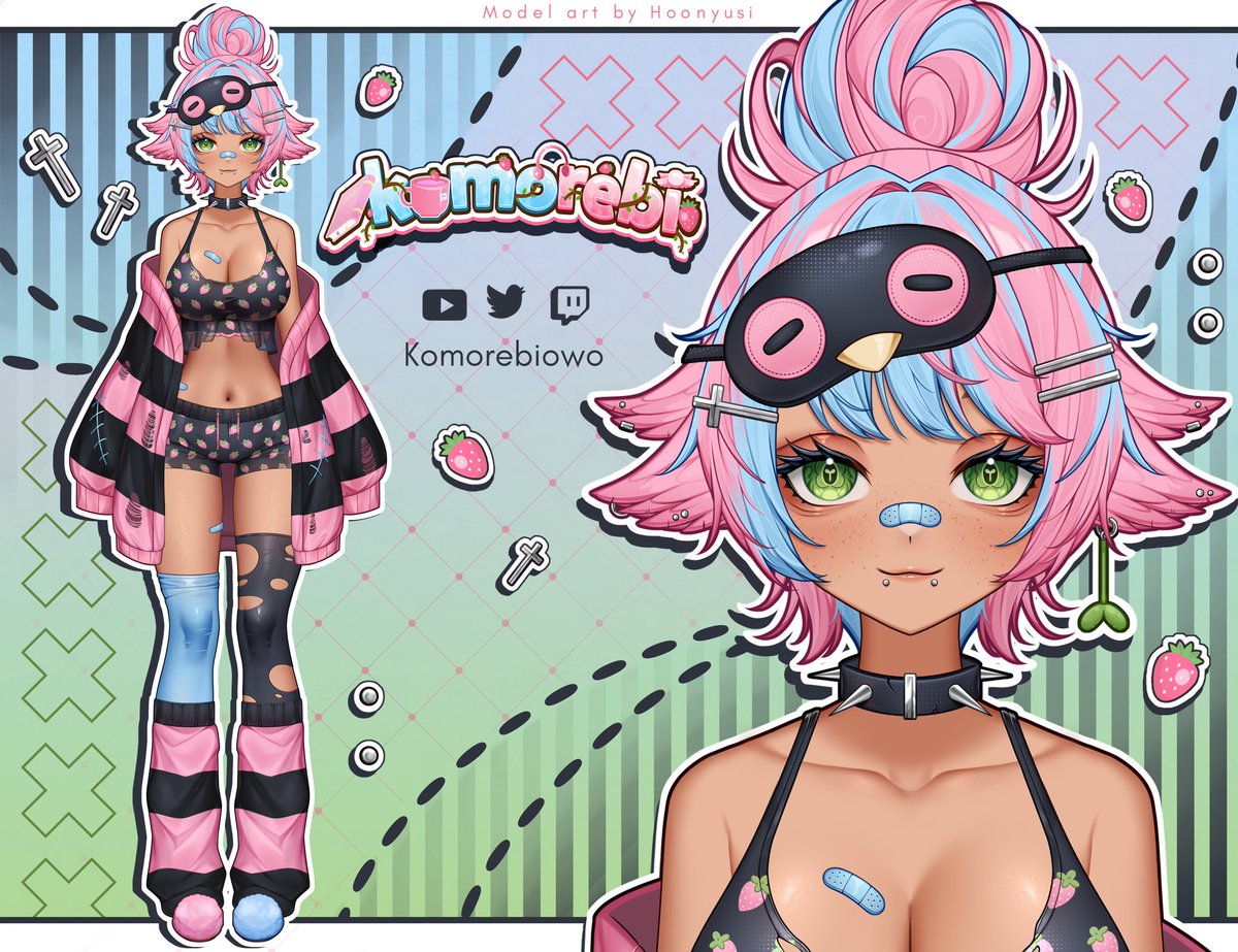 Revealinggggggg my newest model!!! I will be debuting her on Wednesday, 10.01.2025 with a Silent Hill f stream to start the month of Halloween off with a bang!

I hope to see yall there 🥳🎊🎃

Model 🎨: <a href="/Hoonyusi/">Hoony</a>
Design 🎨: <a href="/takuntakoyaki/">Tako🐙</a> 
Rigging ⚙️: <a href="/_AisCreme/">Aiëu ✧ Live2D Rig(2026 waitlist)</a> 

#VtuberDebut