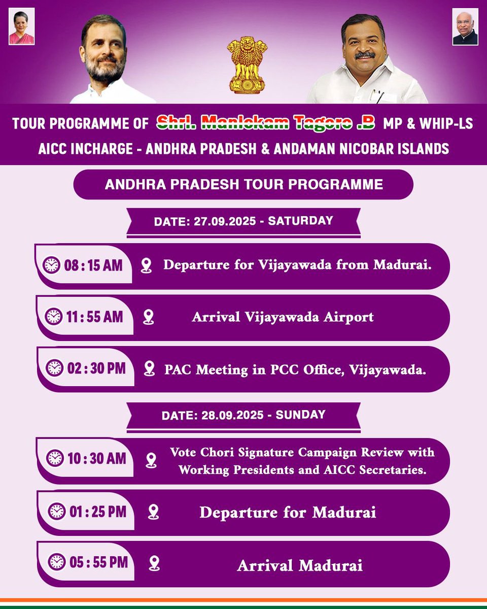 AICC Incharge for @inc_andhra @INCAndaman tweet media