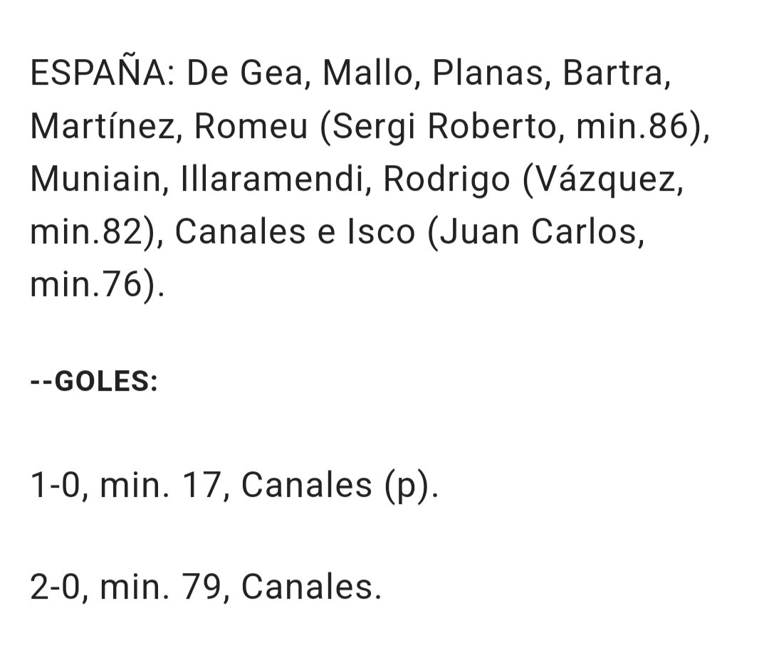 DatosCDLugo's tweet photo. Segunda vez que juega la Sub-21 aquí, la anterior vez fue un 5 de septiembre del 2011 contra Georgia(2-0).
Estos eran los integrantes, la mayoría aún en activo como De Gea, Íñigo Martínez, Isco, Canales, Bartra .. 👇🏻👇🏻
Cómo curiosidad, el seleccionador @Luismillacoach https://t.co/KN2LMPXDgT