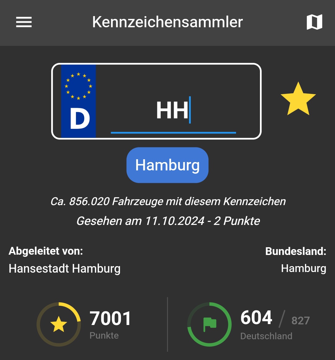Absolut random Tweet:
Seit genau einem Jahr sammel ich Kennzeichen.

👋