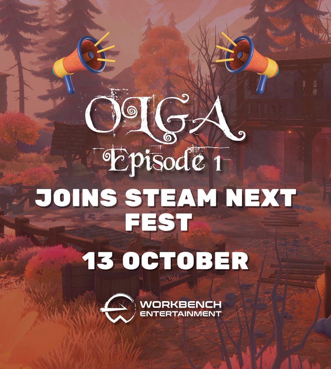 WorkbenchEnt's tweet image. 🌿 Big news! OLGA is part of Steam Next Fest!

A slow, atmospheric mystery set in a forgotten Macedonian village.

🕯️ Wishlist now and be the first to play: store.steampowered.com/app/2836740/Ol…

#gamedevelopment #IndieGameDev #gamedev #indiedev #indiegame #madewithunity #gamedeveloper