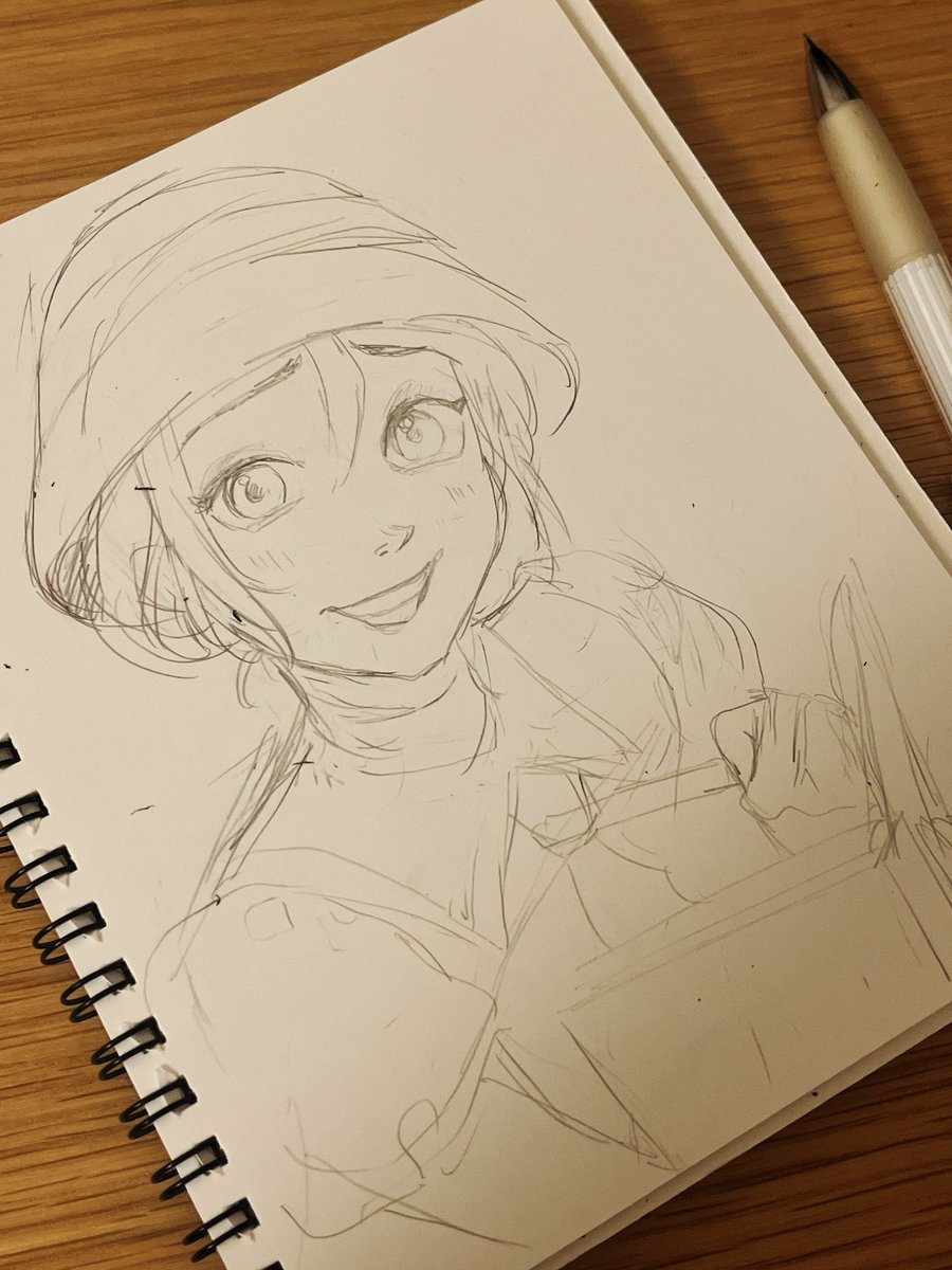 koba_drawing's tweet photo. リクエストの下書き中〜 https://t.co/KByMhpHd15