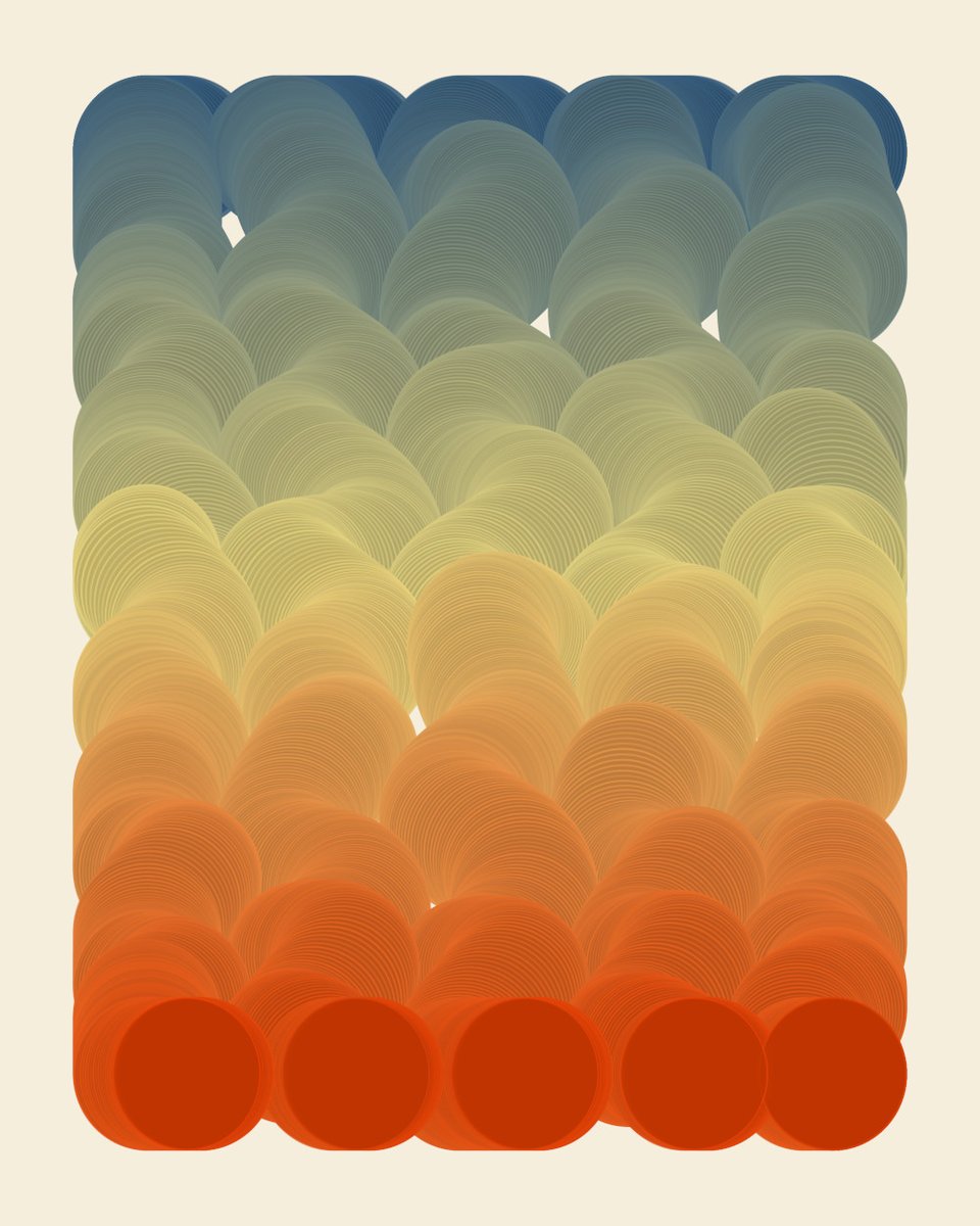 KennyVaden's tweet image. GM
Desert Clouds (R code)
Looking forward to Art Blocks weekend in Marfa!
#codeart #genartclub #genart