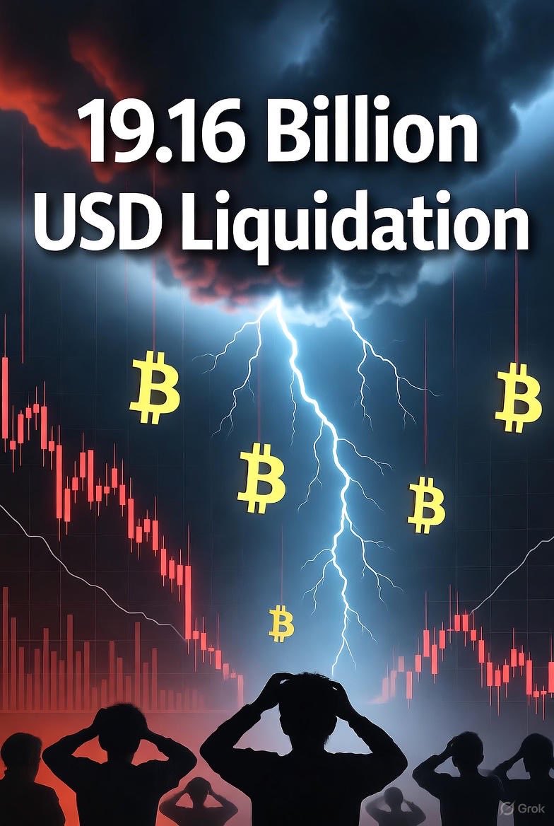 dankopeng's tweet image. Crypto Armageddon: $19.16B liquidated in 24hrs – the BIGGEST ever! That’s 20x the 2020 COVID wipeout & FTX’s nightmare combined. Trump’s 100% China tariff nuke lit the fuse on this leverage inferno. BTC at $112K, but shakeout or setup for $150K? HODL or fold? #CryptoCrash…